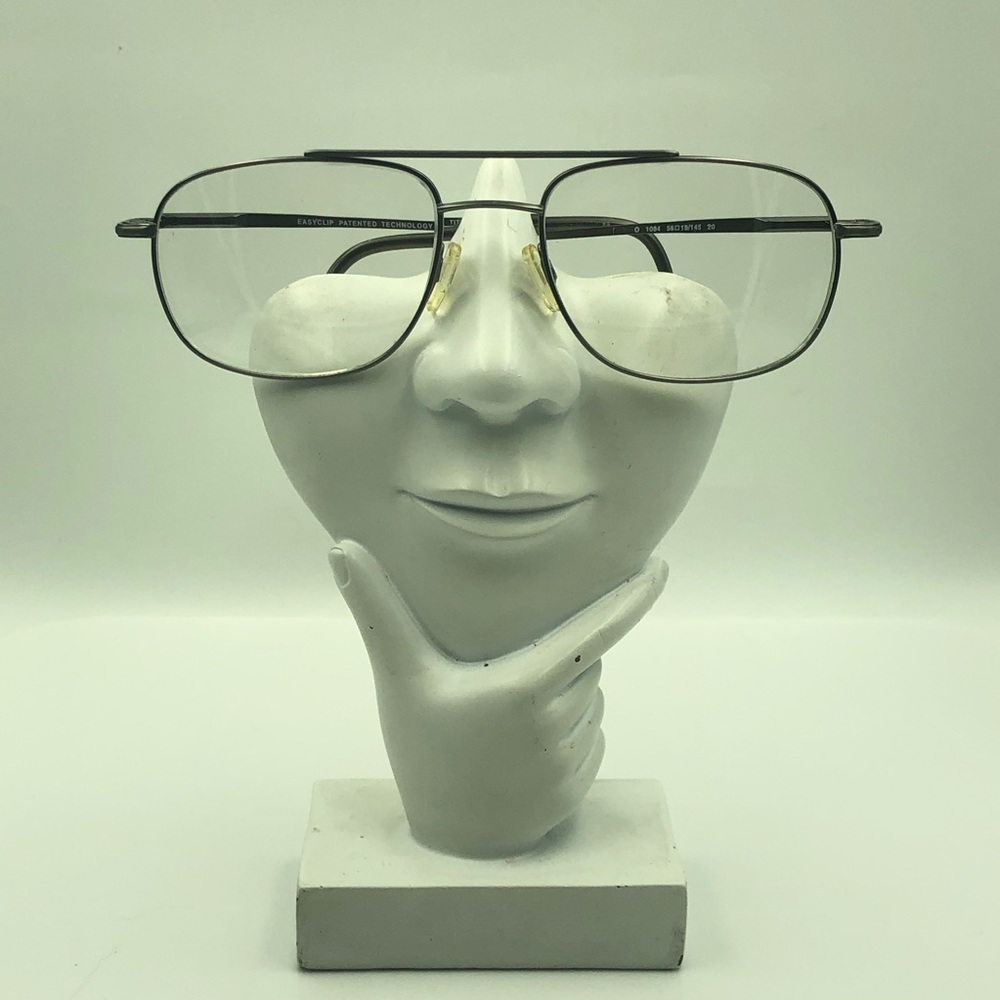 Vintage Easy Clip Silver Aviator Frame